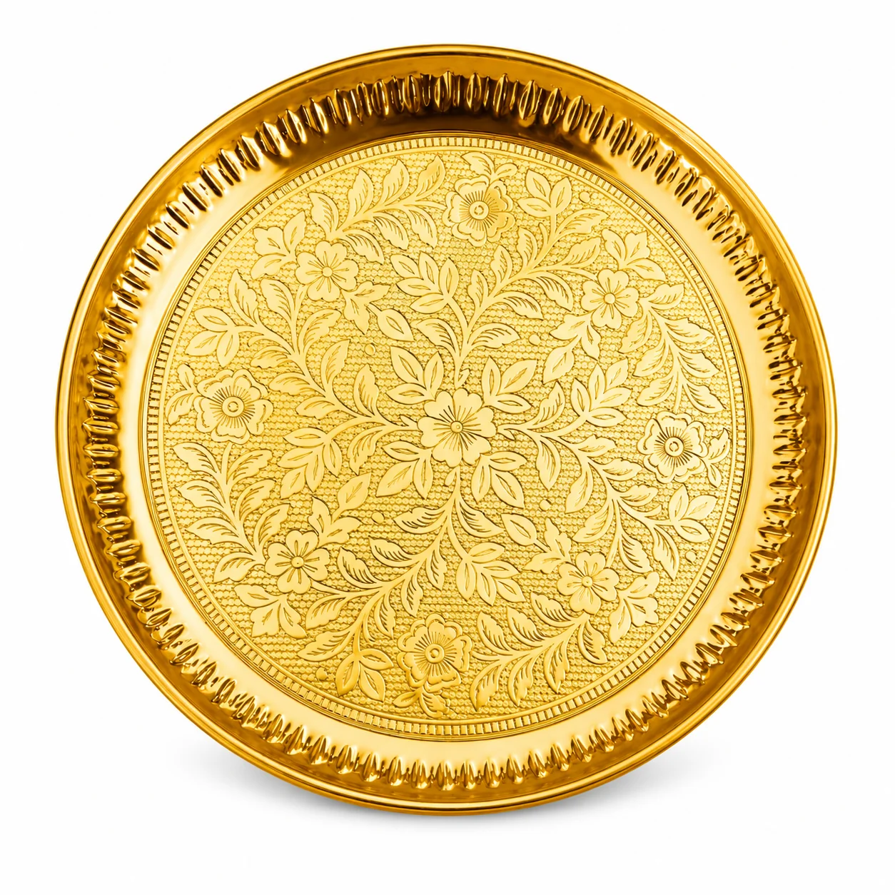 Pure Brass Pooja Thali